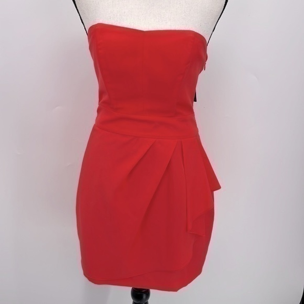 NWT Guess by Marciano coral colored strapless mini dress size 2